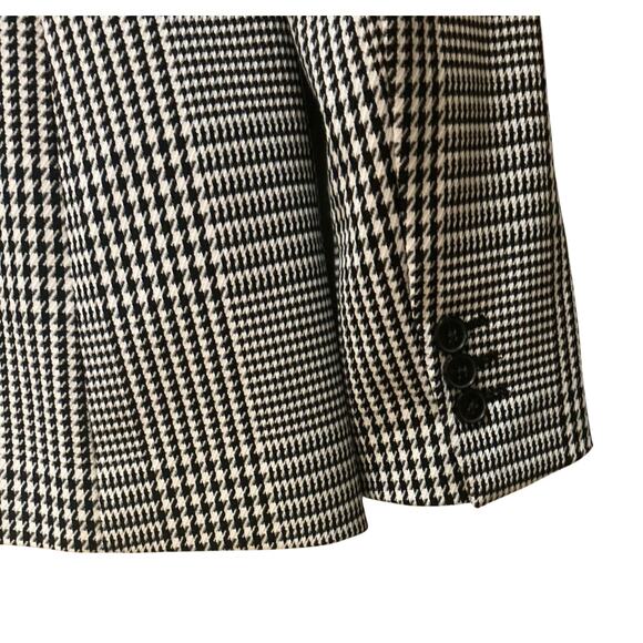 Banana Republic Long & Lean Classic Houndstooth Blazer SZ 12 Business Casual - Picture 4 of 11